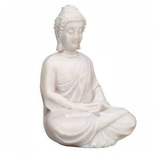 Load image into Gallery viewer, Pack 1 Meditation Buddha White Premium Rare Handcrafted Polymarble Meditation/Dhyan White Buddha Statue Lord Figurine/Idol,Medium