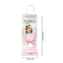 Load image into Gallery viewer, Handmade Crochet Artificial Flowers with Light | Aesthetic Room Decor, Living & Bedroom Decor | Artificial Flower Wall Decor | Great for Gifting - Pink-2-15x2x40 CM, Plastic