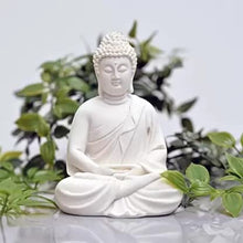 Load image into Gallery viewer, Pack 1 Meditation Buddha White Premium Rare Handcrafted Polymarble Meditation/Dhyan White Buddha Statue Lord Figurine/Idol,Medium