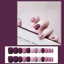 Load image into Gallery viewer, Sunkizzrs® Nails Extension Kit Artificial Nail(Pack of 24)Press On Nails Everlasting French Tip False Nails Acrylic Full Fake Nail Tips Art Set With Nail Adhesive Stickers & Nail File(Style B)