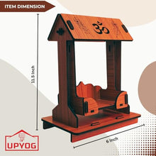 Load image into Gallery viewer, UPYOG Swing Wooden Laddu Gopal Jhula,Krishna Hindola Palana,Decorative Laddu Gopal for Temple Pooja, Showpiece Figurines,Religious Idol Gift Article Krishna Janmashtami