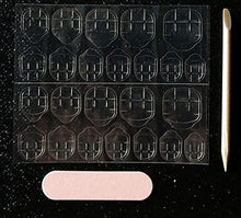 Load image into Gallery viewer, Sunkizzrs® Nails Extension Kit Artificial Nail(Pack of 24)Press On Nails Everlasting French Tip False Nails Acrylic Full Fake Nail Tips Art Set With Nail Adhesive Stickers & Nail File(Style B)