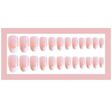 Load image into Gallery viewer, Synaty 24PCS Everlasting French Nails Artificial Nails Art Set (Medium Round)