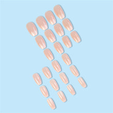 Load image into Gallery viewer, Gloss & Go 24 Reusable Artificial Fake Nail Set| Nude Peach Color Medium Coffin Press On Nails| Lightweight & Long Lasting| Quick Fix For Festivals & Special Occasions
