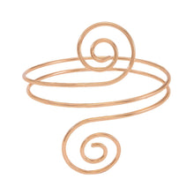 Load image into Gallery viewer, Shining Diva Fashion Gold Plated Stylish Kada Bajuband Bracelet Armlet for Women and Girls (rrsd16097b) (Gold)