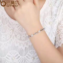 Load image into Gallery viewer, Shining Diva Fashion Crystal Bracelet for Women and Girls (Silver) (r9961b), One Size