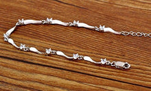 Load image into Gallery viewer, Shining Diva Fashion AAA Crystals Silver Plated Chain Bracelet for Women and Girls (8354b) Valentine Gift for Girlfriend