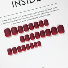 Load image into Gallery viewer, Anzailala Press On Nails Short Press On Manicure 24 Pcs Artificial Nail Jelly Glue on False Nails for Women Girls