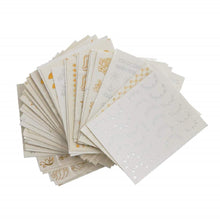 Load image into Gallery viewer, SYGA Gel Abstract Nail Art Water Transfer Decals Metallic Stickers (Gold, Silver) - 30 Sheets