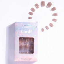 Load image into Gallery viewer, Gush Beauty Press On Nails | Reusable Extensions | Artificial Nails Set | Long Lasting Design | Glue Tabs and nail glue included | Pack of 24 Nails | For women (Ballerina Baby - Medium Square)