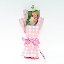 Load image into Gallery viewer, Handmade Crochet Artificial Flowers with Light | Aesthetic Room Decor, Living & Bedroom Decor | Artificial Flower Wall Decor | Great for Gifting - Pink-2-15x2x40 CM, Plastic