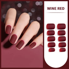 Load image into Gallery viewer, Anzailala Press On Nails Short Press On Manicure 24 Pcs Artificial Nail Jelly Glue on False Nails for Women Girls