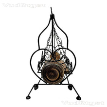 Load image into Gallery viewer, VudRtyst Laddu Gopal Jhula | Handcrafted Wooden & Wrought Iron Krishna Swing for Idols | Bal Gopal Palna for Home Temple