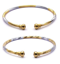 Load image into Gallery viewer, YouBella Jewellery for Women Silver and Gold Adjustable Bracelet Combo of Two for Girls and Women
