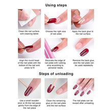 Load image into Gallery viewer, ZOONA 24PCS Everlasting French Nails Artificial Nails Art Set| Lightweight & Long Lasting| Easy To Use| Quick Fix For Festivals & Special Occasions (w441)