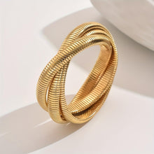 Load image into Gallery viewer, Shining Diva Fashion Latest Stylish Chunky Gold Cuff Bangle Bracelet for Women and Girls (16366b)