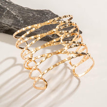 Load image into Gallery viewer, Shining Diva Fashion Gold Plated Stylish Kada Bangle Cuff Bracelet for Women (16141b) (Gold)