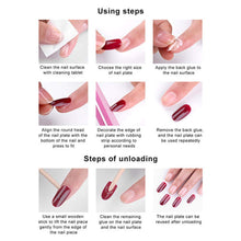 Load image into Gallery viewer, Synaty® 24Pcs Pure Color Fake Nails Artificial Nails Art Set (Wine Red)