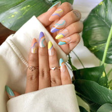 Load image into Gallery viewer, Buddy Jelly Trends 24pcs Stick-on Nails set, with Easy Glue Tab application, Nails are Reusable & Unbreakable (AD13716)