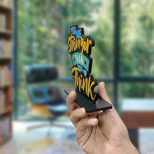 Load image into Gallery viewer, Art Vibes Artvibes Wooden Idols And Figurine You Are Stronger Than You Think Motivational Quote Table Decoration For Office Desk|Home Decor Item|Living Room|Modern Art Wood Showpiece Gift (Sp_1165)