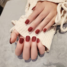 Load image into Gallery viewer, Anzailala Press On Nails Short Press On Manicure 24 Pcs Artificial Nail Jelly Glue on False Nails for Women Girls