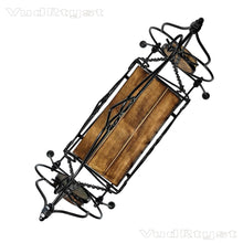 Load image into Gallery viewer, VudRtyst Laddu Gopal Jhula | Handcrafted Wooden & Wrought Iron Krishna Swing for Idols | Bal Gopal Palna for Home Temple