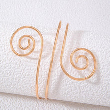 Load image into Gallery viewer, Shining Diva Fashion Gold Plated Stylish Kada Bajuband Bracelet Armlet for Women and Girls (rrsd16097b) (Gold)