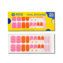 Load image into Gallery viewer, ROS Beauty Nail Stickies | 20 Count | Easy-to-Apply Vibrant Nail Art Stickers | Long-Lasting, Lightweight, & Mess-Free | Effortless DIY Manicure | OG Galentine | Main Character Moment
