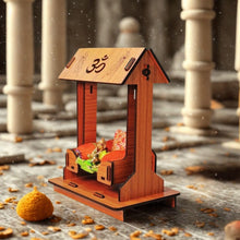 Load image into Gallery viewer, UPYOG Swing Wooden Laddu Gopal Jhula,Krishna Hindola Palana,Decorative Laddu Gopal for Temple Pooja, Showpiece Figurines,Religious Idol Gift Article Krishna Janmashtami