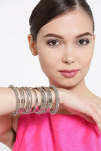 Load image into Gallery viewer, YouBella Antique Look Jewellery Silver Plated Traditional Bracelet Bangles for Women (2.4)