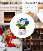 Load image into Gallery viewer, Crochet Flower, Crochet Flower Handcrafted Artificial Flower Pot Plant Emotional Support Decorative Bouquet for Table Home Office Car Dashboard Festive Crochet Gifts Crochet Bouquet Crochet Toy