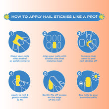 Load image into Gallery viewer, ROS Beauty Nail Stickies | 20 Count | Easy-to-Apply Vibrant Nail Art Stickers | Long-Lasting, Lightweight, & Mess-Free | Effortless DIY Manicure | OG Galentine | Main Character Moment