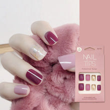 Load image into Gallery viewer, Sunkizzrs® Nails Extension Kit Artificial Nail(Pack of 24)Press On Nails Everlasting French Tip False Nails Acrylic Full Fake Nail Tips Art Set With Nail Adhesive Stickers & Nail File(Style B)