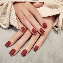 Load image into Gallery viewer, Anzailala Press On Nails Short Press On Manicure 24 Pcs Artificial Nail Jelly Glue on False Nails for Women Girls