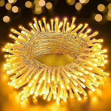 Load image into Gallery viewer, Homesake® 36 Feet Long 40 LED Power Pixel Serial String/Fairy Light | Plug Sourced | Home & Outdoor Decoration, Diwali, Christmas, Wedding, Party, Festival Ladi Jhalar Lights (Pack of 1 Warm White)