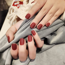 Load image into Gallery viewer, Anzailala Press On Nails Short Press On Manicure 24 Pcs Artificial Nail Jelly Glue on False Nails for Women Girls