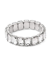Load image into Gallery viewer, ZAVERI PEARLS Silver Tone Dazzling Stones Party Bling Bracelet For Women-ZPFK12138