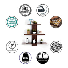 Load image into Gallery viewer, Wall Decor Wall Shelves for Home Decor Items, Living Room and Bedroom | Wall Mount Wooden Wall Shelf