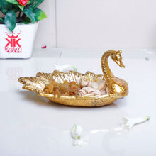 Load image into Gallery viewer, Prince Home Decor & Gifts Metal Solid Tray Bowl (19 X 9 X 10 Cm, Gold), 1 liter