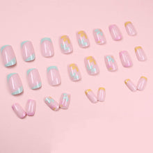 Load image into Gallery viewer, Buddy Jelly Trends Premium Designer 24pcs Stick-on Nails set, with Easy Glue Tab application, Nails are Reusable & Unbreakable (W1358)