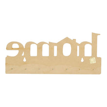 Load image into Gallery viewer, Webelkart Premium Home Keys Wooden Key Holder (29 cm x 13.5 cm x 0.4 cm, Wood) 7 Hook - Decorative Items for Home Decor (Brown)