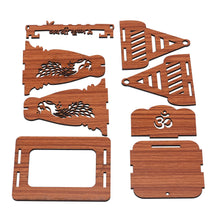 Load image into Gallery viewer, Somil Divine Mandir/Swing/Jhula for Laddu Gopal: A Beautifully Crafted Jhula with A Peaceful and Graceful Jai Shri Krishna Print.