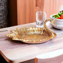 Load image into Gallery viewer, Prince Home Decor & Gifts Metal Solid Tray Bowl (19 X 9 X 10 Cm, Gold), 1 liter