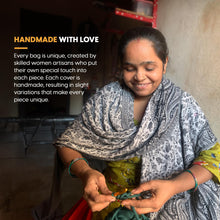 Load image into Gallery viewer, Crochet Sling Bottle Bag Handmade Cotton Water & Wine Bottle Holder (1 Litre) Eco-Friendly Reusable Gift Bag for Travel, Office, Picnic, Gym Yellow & Off White