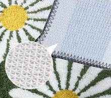 Load image into Gallery viewer, Roseate Flower Super Soft (40x60 cm) Microfiber 2000 GSM Bath Mat Super Absorbent Anti-Skid Door Mats for Home/Bathroom/Bedroom/Kitchen/Floor Mat (Green) Pack of 1