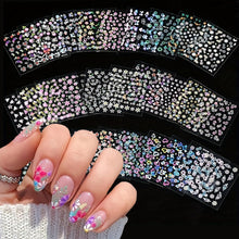 Load image into Gallery viewer, YUISI Mini Flower Nail Art Stickers 30 Sheet Colorful Daisy for Extension Self-Adhesive Embossing DIY Embellishments (Style 1)