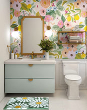 Load image into Gallery viewer, Roseate Flower Super Soft (40x60 cm) Microfiber 2000 GSM Bath Mat Super Absorbent Anti-Skid Door Mats for Home/Bathroom/Bedroom/Kitchen/Floor Mat (Green) Pack of 1