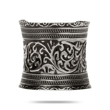 Load image into Gallery viewer, YouBella Jewellery Silver Plated Oxidised Cuff Bracelet Bangle for Women and Girls (Style 1)