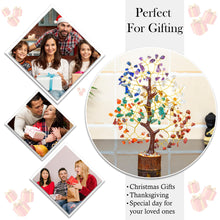 Load image into Gallery viewer, Chakra Tree, Crystal Tree for Positive Energy - Crystals & Healing Stones - Feng Shui Seven Chakra Tree of Life Decor - Home Decorations for Living Room, 7 Chakra Tree, 200 Beads, 8-10"