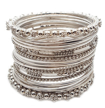 Load image into Gallery viewer, YouBella Antique Look Jewellery Silver Plated Traditional Bracelet Bangles for Women (2.4)